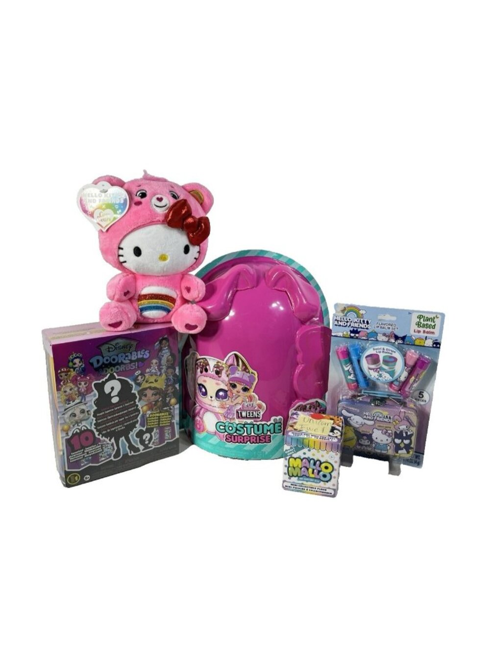 Kids Girls Toys Mixed Media Toys Dolls Plush Lip Balm Bundle Lot Of 5